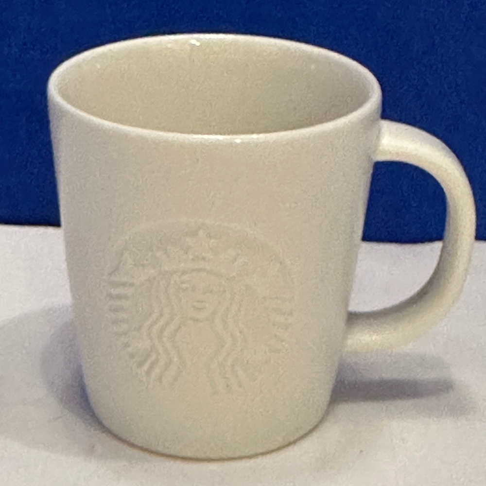 Starbucks Mermaid Relief Espresso Shot Glass 3oz Mini Mug 2014